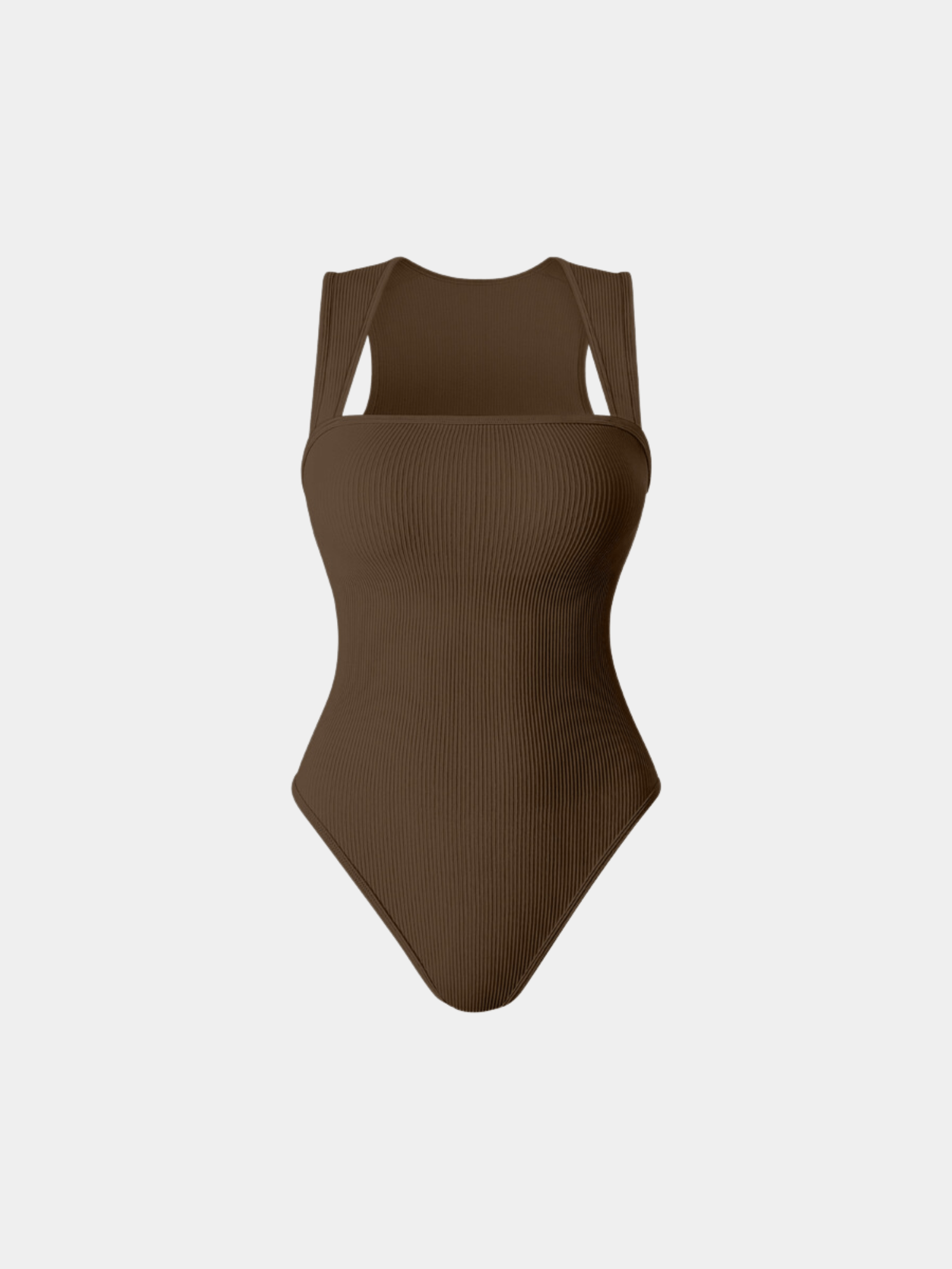 Bodysuit de escultura de cuello cuadrado