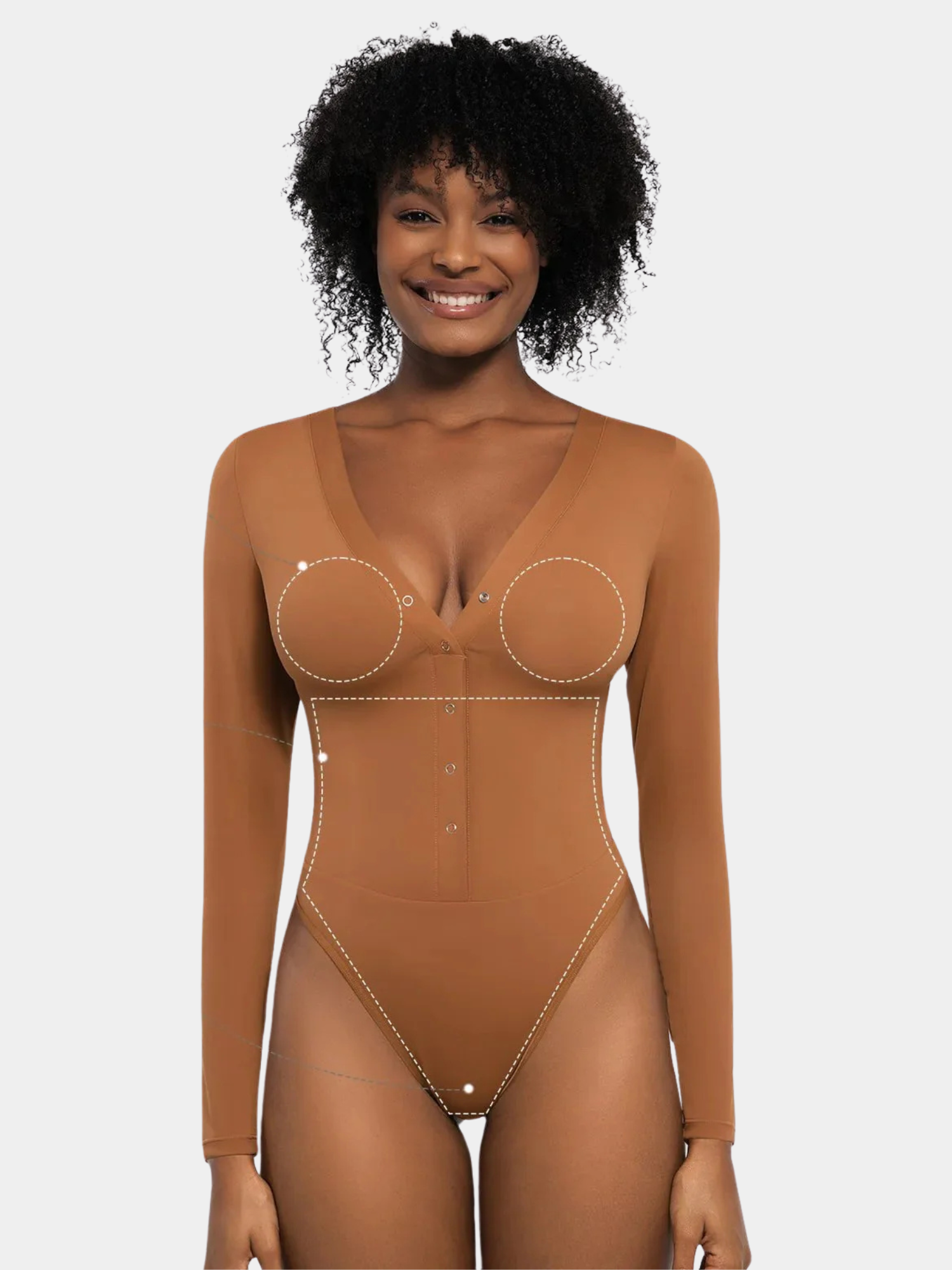 Cuerpo revestimiento de mangas largas