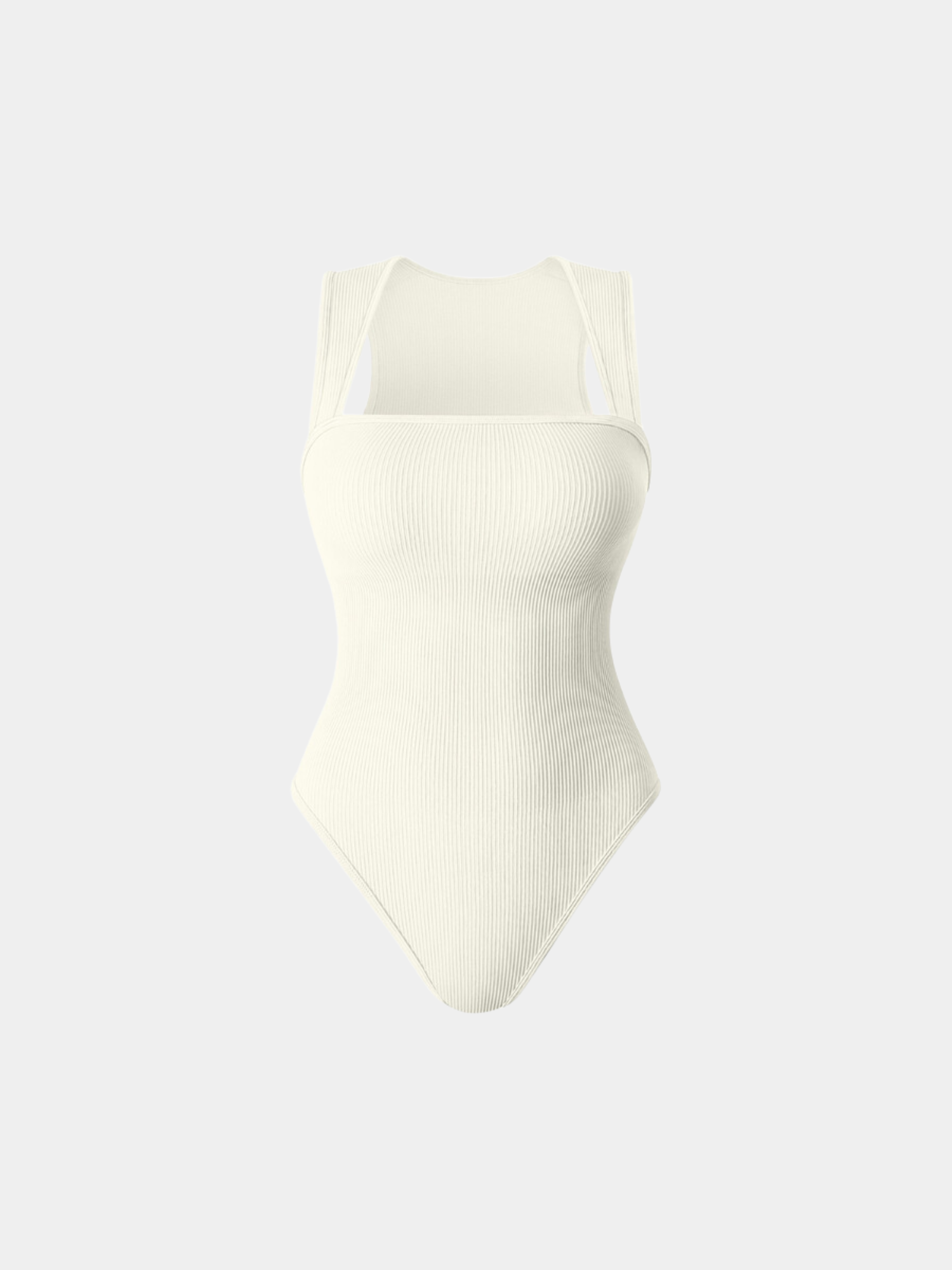 Bodysuit de escultura de cuello cuadrado