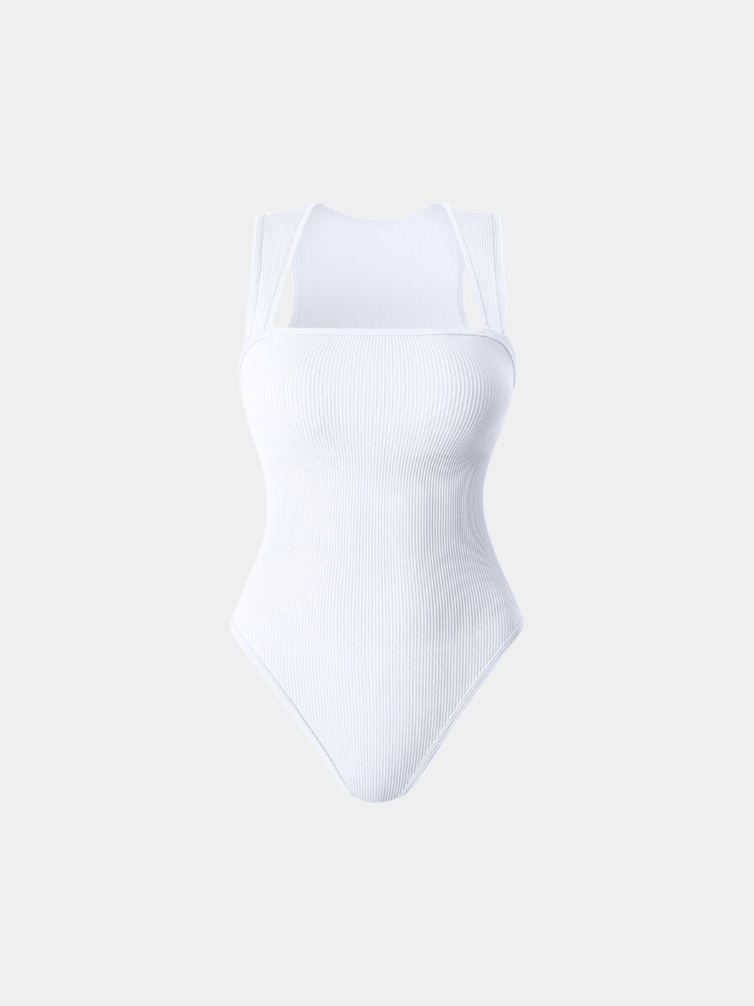 Bodysuit de escultura de cuello cuadrado