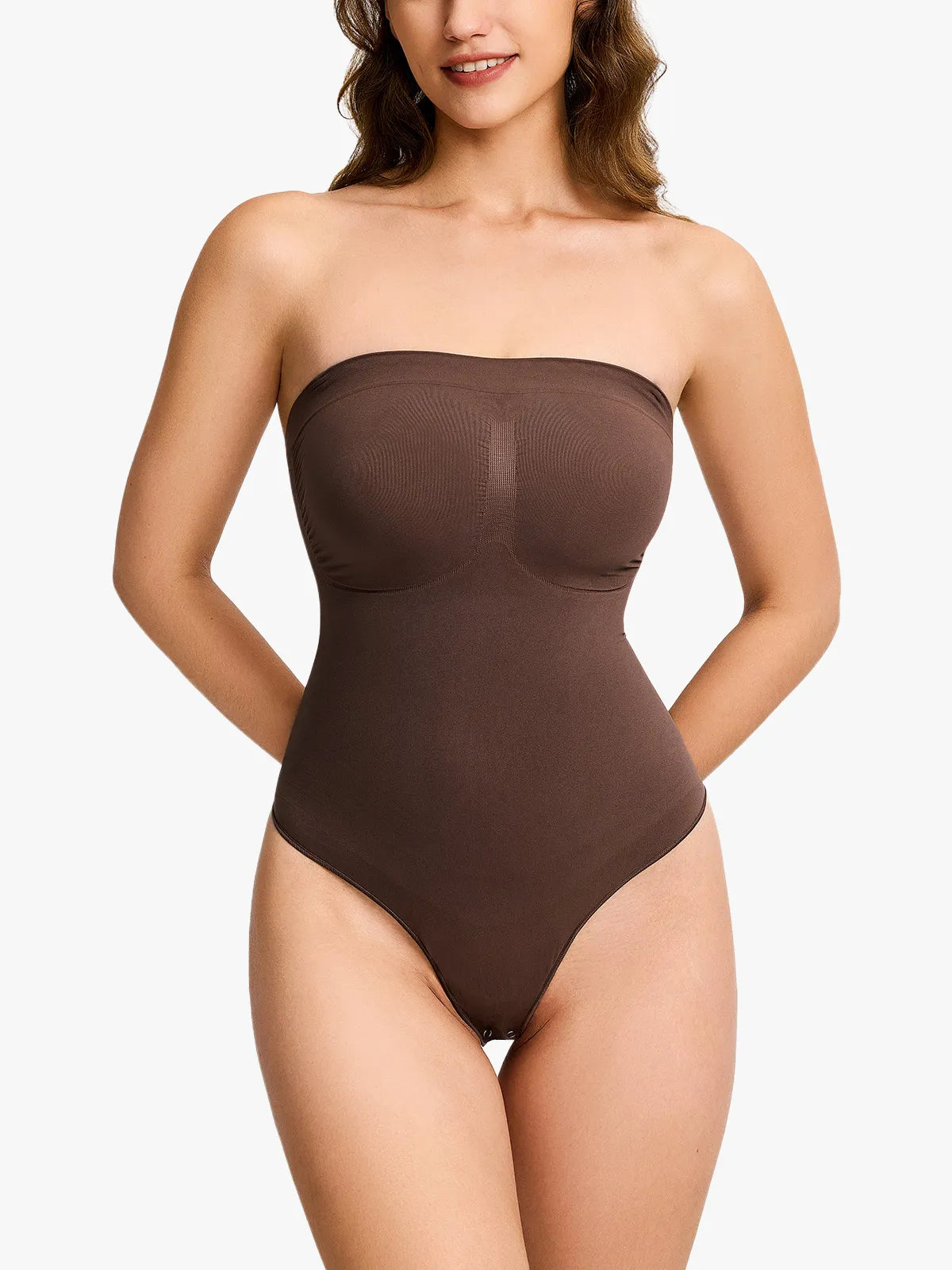 Bodysuit de escultura sin tirantes