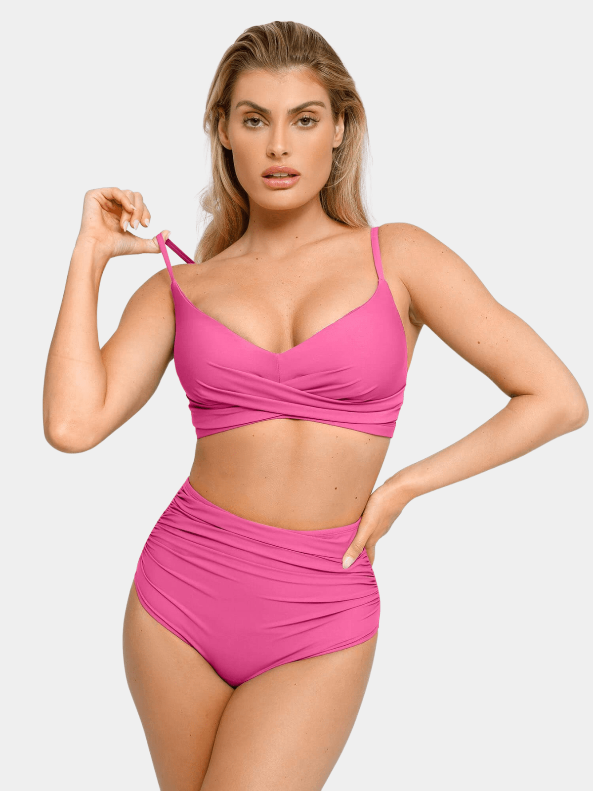 Two-piece shaping swimsuit